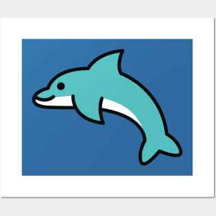 Cute & Simple Dolphin Posters and Art